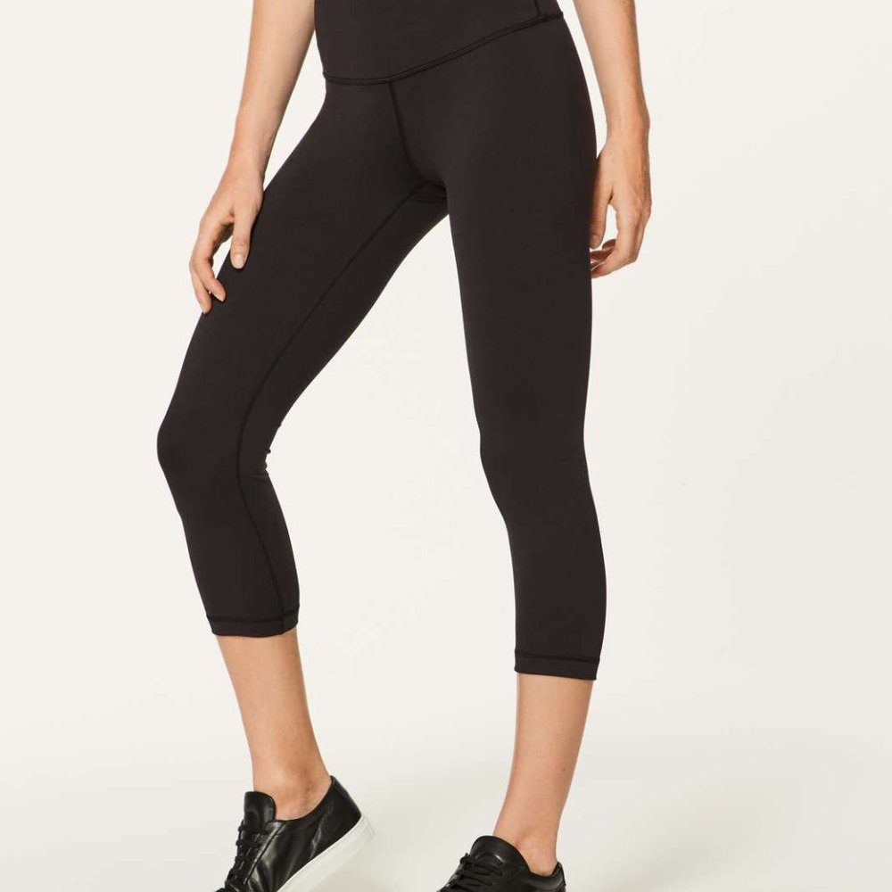 Lululemon Wunder Under High-Rise Crop 21" - Black Size 6 - Worn once!